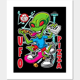 UFO Pizza Posters and Art